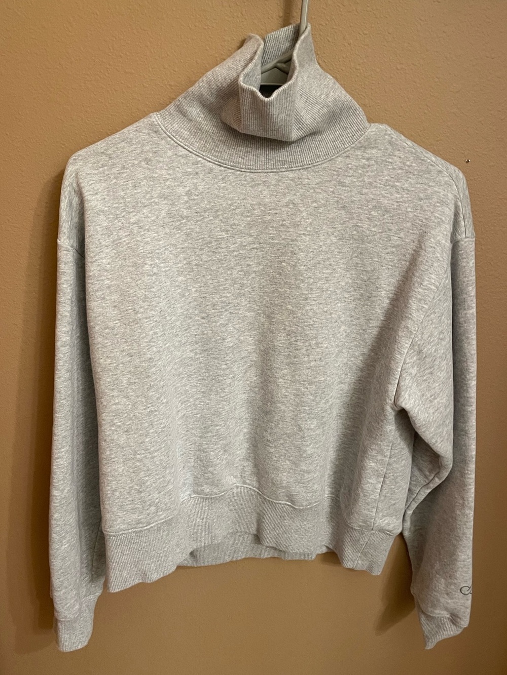 Calia Light Gray Turtleneck Women's Sweatshirt